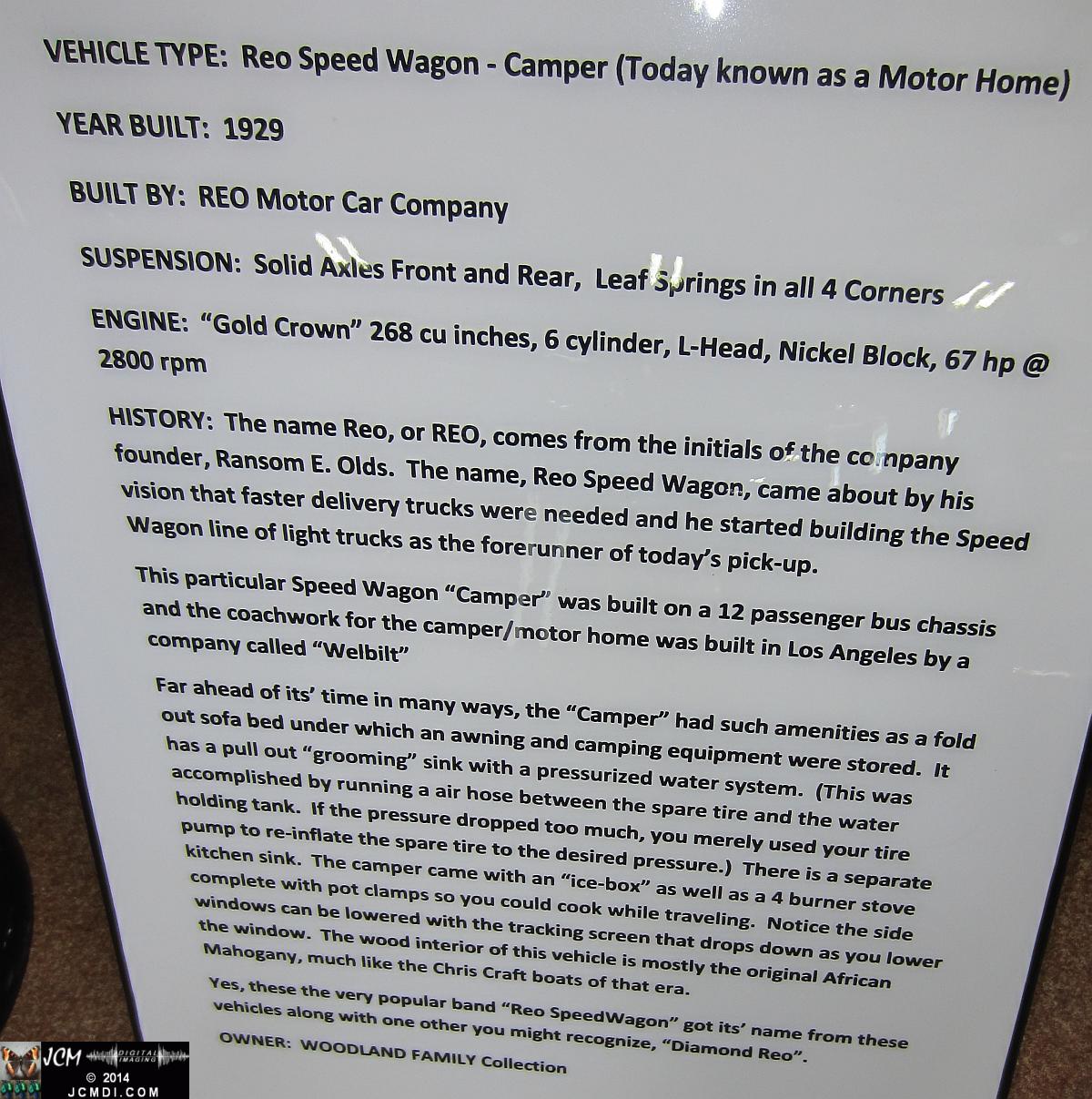 Estrella Warbird Museum Paso Robles REO Speed Wagon Motorhome